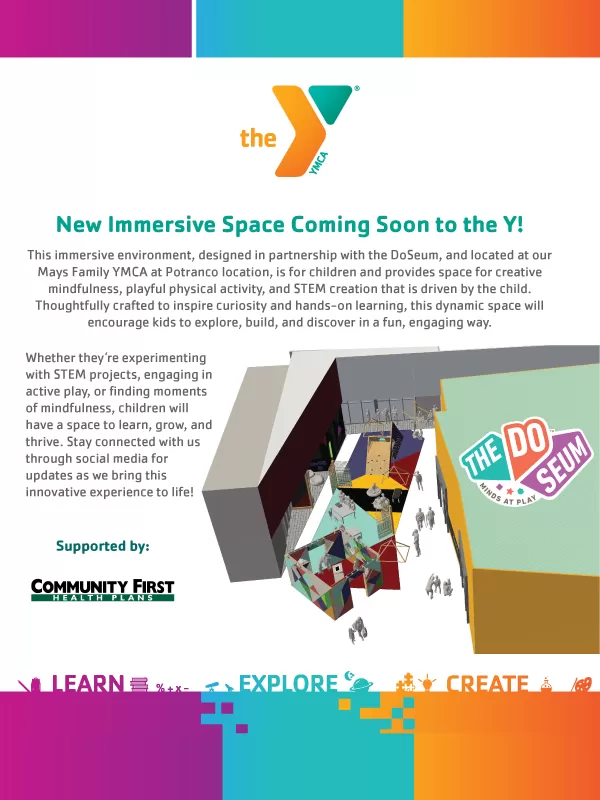 Immersive Space coming soon at the Mays Family YMCA at Potranco